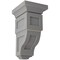 Ekena Millwork 4"W x 4 3/4"D x 8"H Small Reyes Wood Vintage Decor Corbel, Pebble Grey CORWD04X04X08RYPG - alternate 1